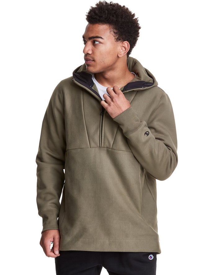 Champion Hoodie Heren - Olijfgroen - Defender Series Reverse Weave® Stormshell Anorak ( 279836-RJO )